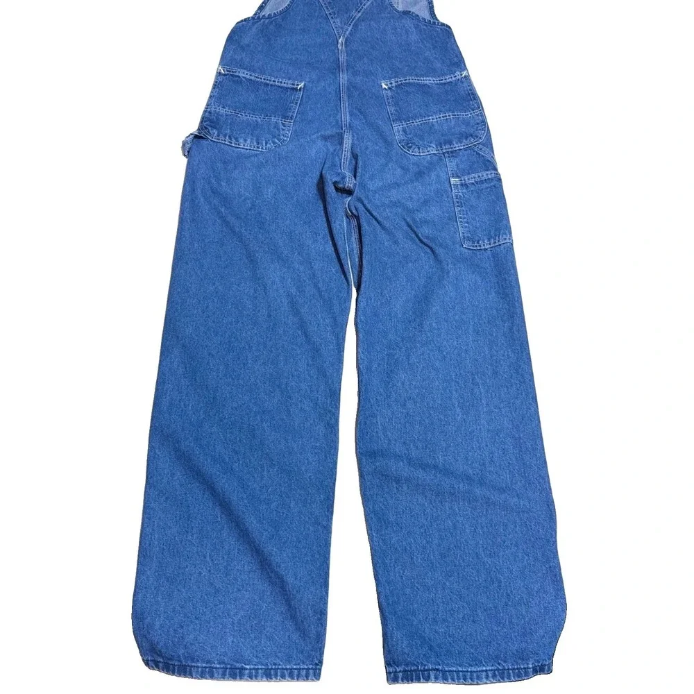 Carhartt Denim Overalls 34x32 R07DST Workwear Blue Cotton Made in USA vintage